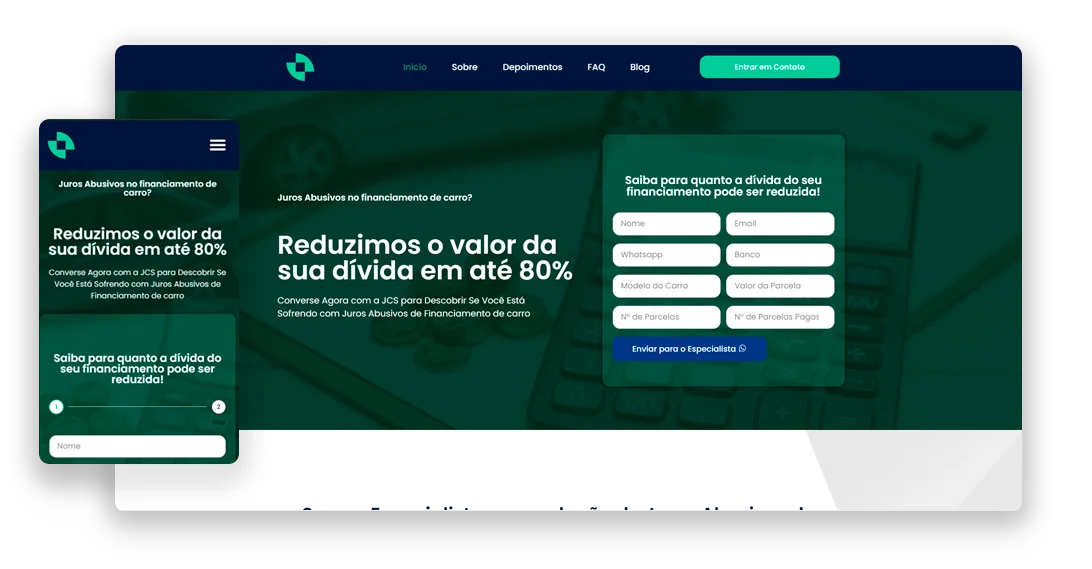 criação de sites rj: Site entregue: JCS Consultoria
