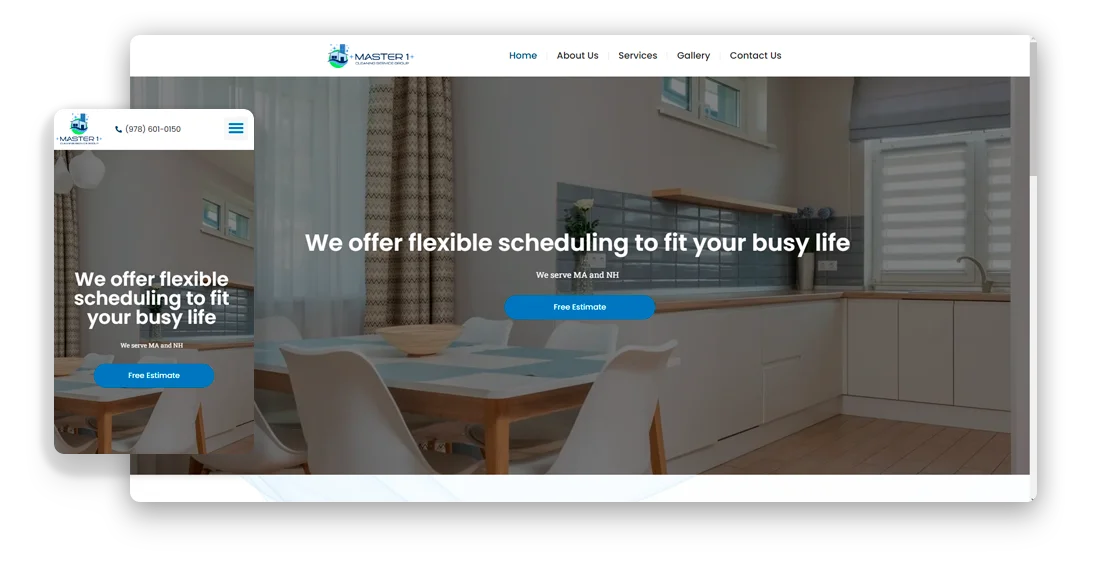 Criação de sites: site master1